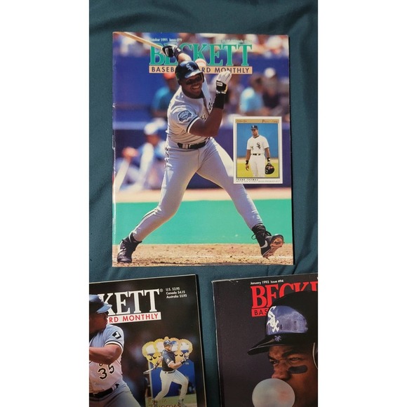 Vtg 90s Frank Thomas Beckett Baseball Magazine Bundle (3) - Picture 4 of 6